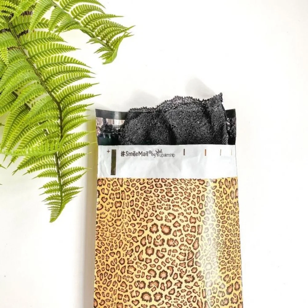 Leopard Poly Mailers 6x9 Pack of 50 - Picture 3 of 7